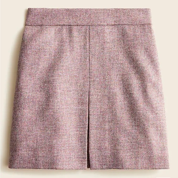 J. Crew Dresses & Skirts - J. Crew NWT Pleated Mini Skirt in English Bird’s-Eye Twill-Wool Size 18